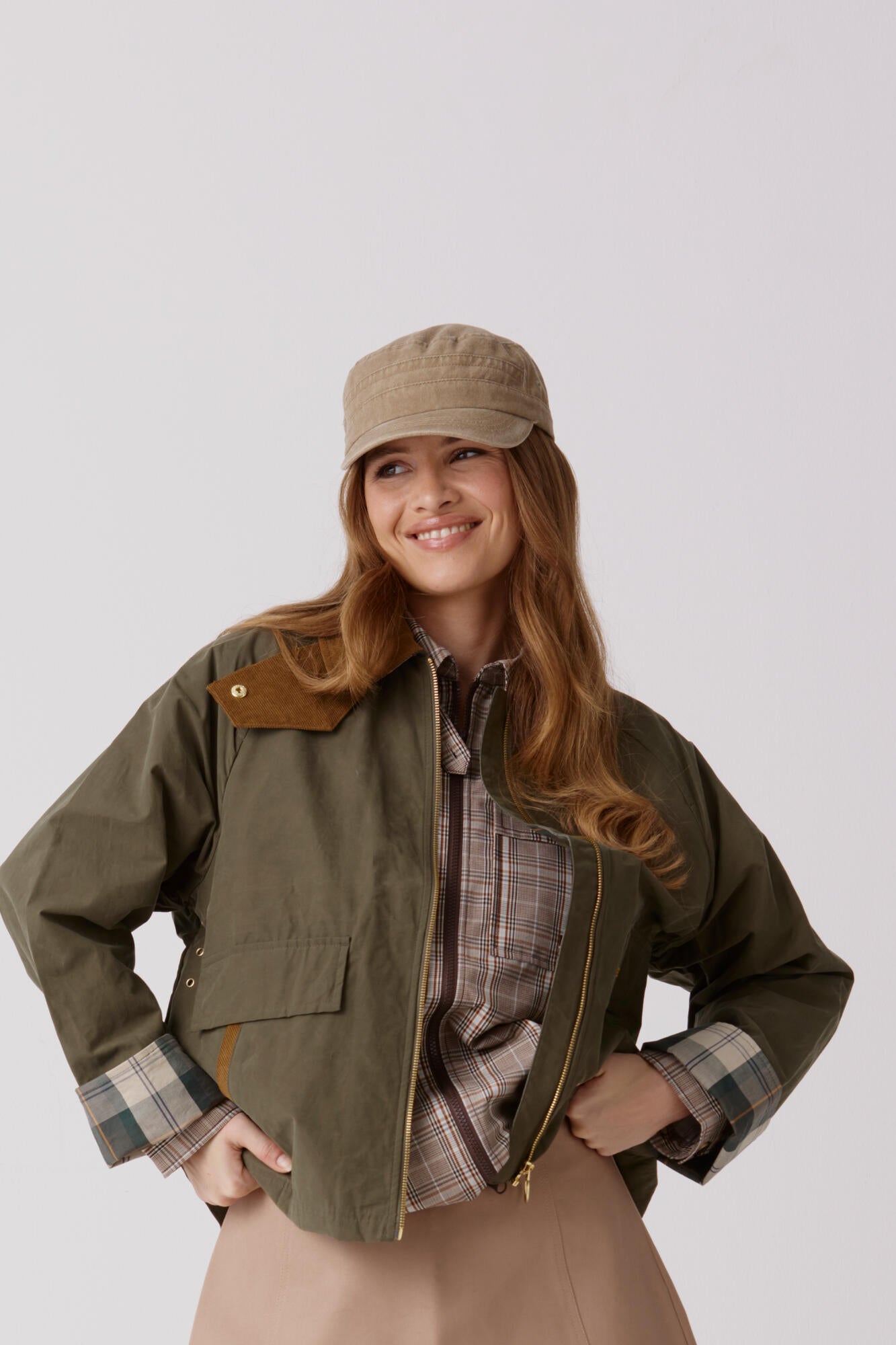 Glenna kasket - Khaki